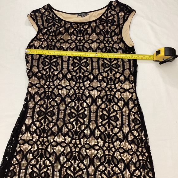 Collection Dressbarn Black Lace Dress Sleeveless Party Cocktail Evening Women - Picture 6 of 7